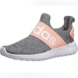 Adidas Cloudfoam Pink Peach Lite Racer Slip On Adapt Running Shoe Size 3